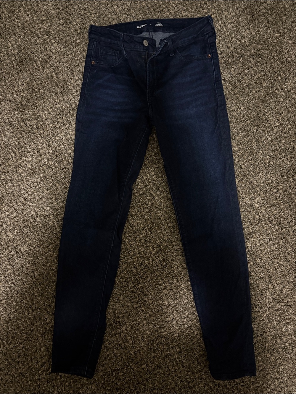 Old Navy Navy Blue Rockstar Super Skinny Jeans